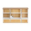 Comad Bahama White 843 FSC zrkadlová skrinka 120 x 70 cm biela lesklá/dub wotan