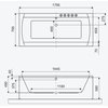 Excellent Aquaria Lux – Obdĺžniková akrylátová vaňa do kúpeľne 180 × 80 cm (WAEX.AQU18WH)
