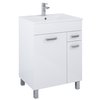 Elita Sunn Kyra 60 2D 1S White HG – Kúpeľňová skrinka s keramickým umývadlom 60x82,1x45,6 cm – RE169194008060