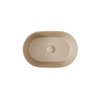 Besco CeraBe LOVA CERA-LINE Matt Mokka keramické umývadlo na dosku 46 x 31 cm UNCM-46-LOM