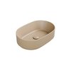 Besco CeraBe LOVA CERA-LINE Matt Mokka keramické umývadlo na dosku 46 x 31 cm UNCM-46-LOM