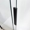 Rea DARIO BLACK vaňová zástena 80 x 140 cm, sklo číre REA-W7881