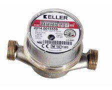 Keller antimagnetické vodomer 1/2"jedno-vtokový, sucho-bežný do 90 C° KEL 21515C