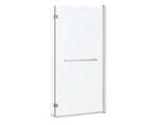Novoterm CRISTAL 21 vaňová zástena 82 x 150 cm, profil chrom lesklý, sklo číre kalené 6 mm