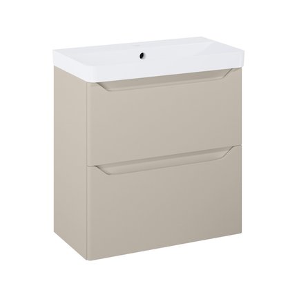 Elita HELO kúpeľňová skrinka s umývadlom 60,8 x 35,3 cm, fume matt RE020600207020