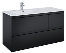 Elita SPLIT skrinka pod umývadlo 120 cm 3S, black matt 168175