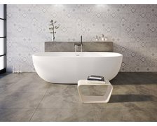 Aquatek LINDA voľne stojaca vaňa z tvrdeného liateho mramoru 180 x 88 cm