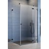Radaway ESSENZA PRO BLACK KDJ štvorcový sprchový kút 120 x 120 x 200 cm 10097120-54-01L+10098120-01-01