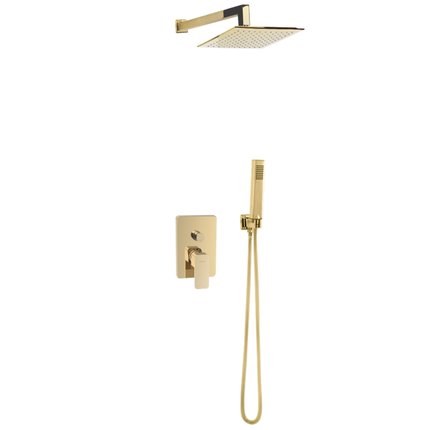 VALVEX podomietkový sprchový set, 250 mm hlavová sprcha, 1/2" vývod, gold 2454570-GPV