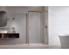 Radaway IDEA Brushed Copper KDJ obdĺžnikový sprchový kút 150 x 80 x 205 cm 387045-93-01L+387051-93-01R