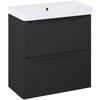 Elita HELO kúpeľňová skrinka s umývadlom 60,8 x 35,3 cm, čierna matná RE020600207160