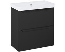 Elita HELO kúpeľňová skrinka s umývadlom 60,8 x 35,3 cm, čierna matná RE020600207160