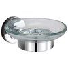RONDO držiak na mydlo 112x125x52mm, sklenený, chróm/ lesklý 853012