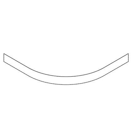 AQUATEK predný panel k oblúkovej vaničke BENT 80 cm