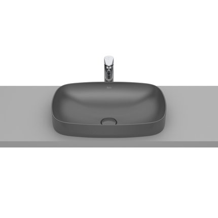 Roca INSPIRA Soft FINECERAMIC ® zápustné umývadlo 55 x 37 cm, onyx A327504640