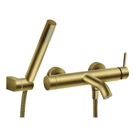 Novaservis FERRO CIRICULUS vaňová vodovodná batéria s príslušenstvom 150 mm, brúsená zlatá BCK11BG