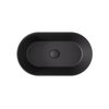 Besco CeraBe LOVA CERA-LINE Matt Black keramické umývadlo na dosku 53 x 31,5 cm UNCM-53-LOC