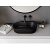Besco CeraBe LOVA CERA-LINE Matt Black keramické umývadlo na dosku 53 x 31,5 cm UNCM-53-LOC