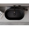 Besco CeraBe LOVA CERA-LINE Matt Black keramické umývadlo na dosku 53 x 31,5 cm UNCM-53-LOC