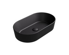 Besco CeraBe LOVA CERA-LINE Matt Black keramické umývadlo na dosku 53 x 31,5 cm UNCM-53-LOC