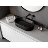 Besco CeraBe LOVA CERA-LINE Matt Black keramické umývadlo na dosku 53 x 31,5 cm UNCM-53-LOC