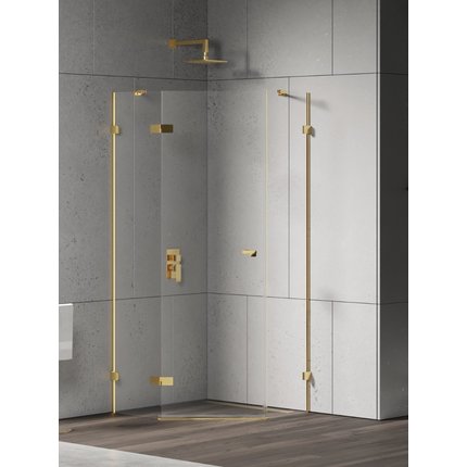 New Trendy EVENTA GOLD SHINE štvrťkruhový sprchový kút 90 x 90 x 200 cm EXK-4834