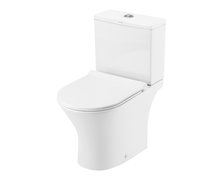 Home KRAL WC kombi RimFree , odtok univerzálný /spodný alebo zadný/ , splachovanie 3/6l. s voľne-padajúcim sedátkomTR2224