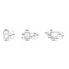 Roca MERIDIAN WC závesná misa Rimless® Vortex 54 x 36 cm A346747080