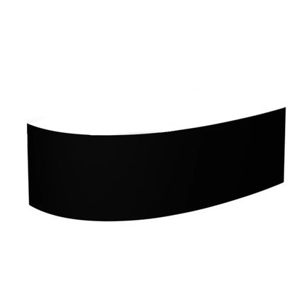 Besco MILENA BLACK čelný panel k vani MILENA 150 cm - pravý