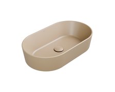 Besco CeraBe LOVA CERA-LINE Matt Mokka keramické umývadlo na dosku 53 x 31,5 cm UNCM-53-LOM