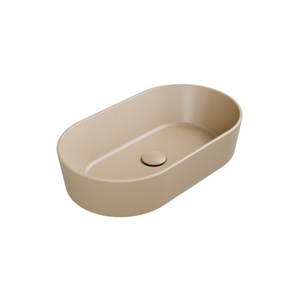 Besco CeraBe LOVA CERA-LINE Matt Mokka keramické umývadlo na dosku 53 x 31,5 cm UNCM-53-LOM