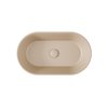 Besco CeraBe LOVA CERA-LINE Matt Mokka keramické umývadlo na dosku 53 x 31,5 cm UNCM-53-LOM