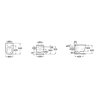 Roca MERIDIAN WC závesná misa Rimless® Vortex so sedátkom 54 x 36 cm A34H741000