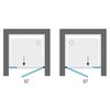 Aquatek GLASS B7 sprchové dvere 140 x 195 cm, sklo číre, profil chróm