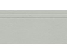 Tubadzin Industrio grey rektifikovaná schodnica matná 29,6 x 59,8 cm