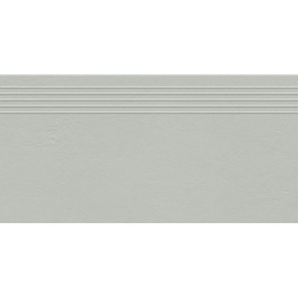 Tubadzin Industrio grey rektifikovaná schodnica matná 29,6 x 59,8 cm