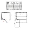 Radaway Essenza DWJ sprchové dvere 100 x 200 cm 1385014-01-01R