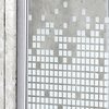 Novoterm Pixel SQ WH sprchový kút s vaničkou 80 x 80 x 195  cm, sklo vzor