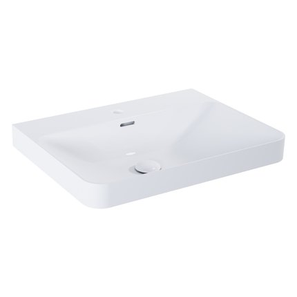 Elita SOFT CERAM keramické umývadlo nábytkové s otvorom pre batériu 60 x 46 cm, biele RE040060118060