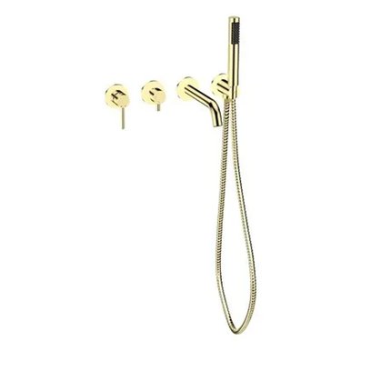 Besco VEO 4-otvorová podomietková vaňová batéria svetlo zlatá BW-V4P-JZ