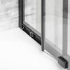 Novoterm ARUBA GL BL black sprchový kút s vaničkou LAV 90 x 90 x 209,5 cm, sklo číre, profil čierny