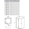 Ravak SMARTLINE SMSD2 90B sprchové dvere 90 x 190 cm 0SP7BA00Z1