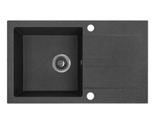 Kuchinox SHIRE granitový drez 76 x 44 cm, čierny SBS_711Y