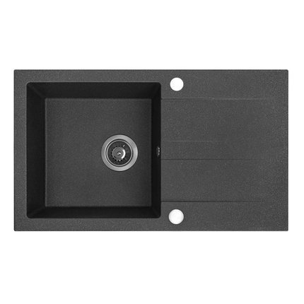 Kuchinox SHIRE granitový drez 76 x 44 cm, čierny SBS_711Y