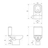 Cersanit COLOUR WC kombi CleanOn 65 x 37 cm K103-025