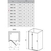 Ravak SMARTLINE SMSD2 100A sprchové dvere 100 x 190 cm 0SLAAA00Z1