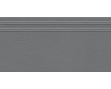 Tubadzin Industrio graphite rektifikovaná schodnica matná 29,6 x 59,8 cm