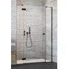 Radaway Essenza DWJS sprchové dvere, profil čierny 120 x 200 cm 1385031-54-01R+1384090-01-01