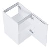 Elita komoda Look 40-1D White HG, 40x40x85 cm, RE080400028060