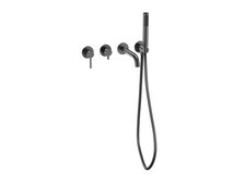 Besco VEO 4-otvorová podomietková vaňová batéria grafit BW-V4P-GR